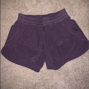 Lulu Lemon dark purple tracker short